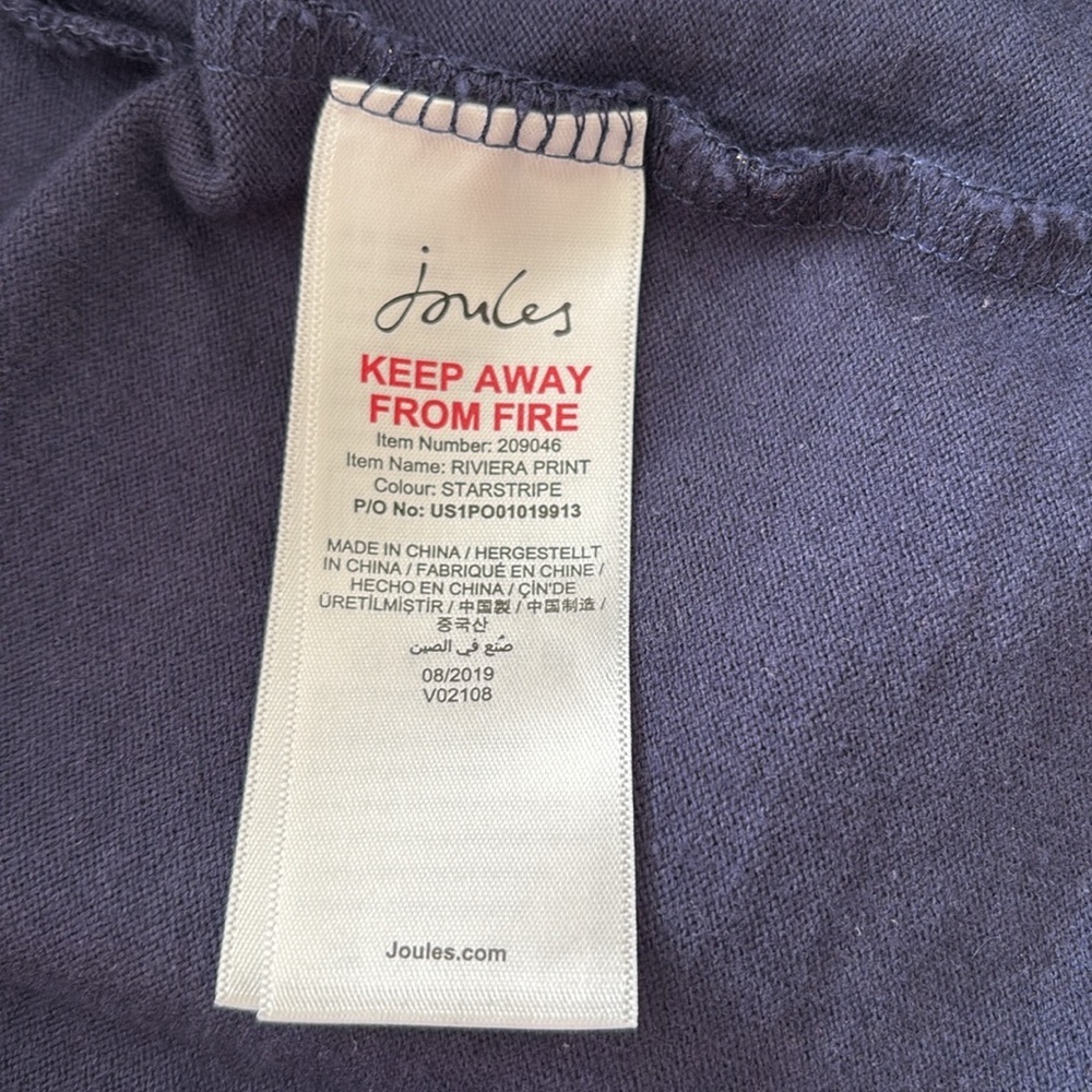 Joules women’s dress. Blue with golden stars. 8 - Picture 10 of 11